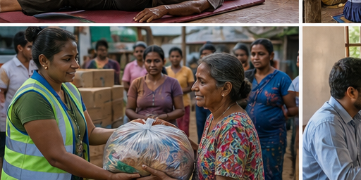 AI-generated emergency relief distribution
